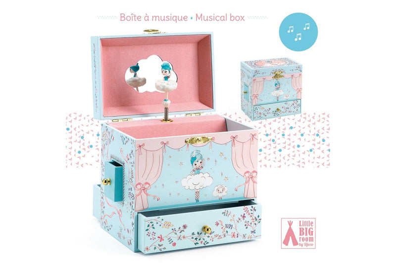 Djeco Ballerina on Stage 18cm Music Box Kids Children Musical Wooden Play Toy 4+