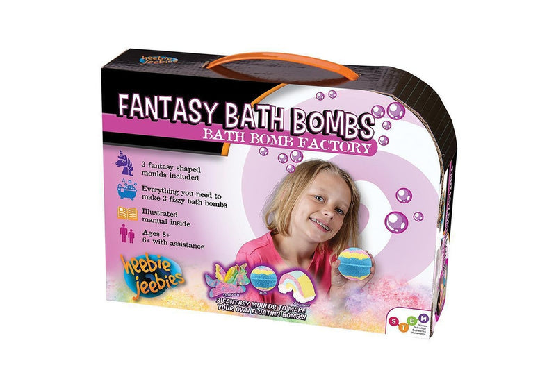 Heebie Jeebies Fantasy Bath Bomb Bathroom Science Experiment Kids Toy Kit 8+