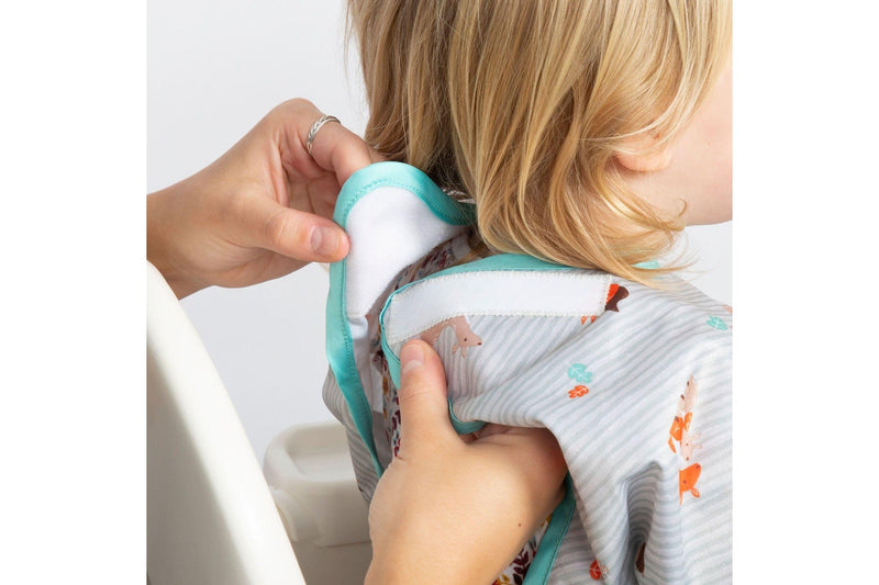 Bibado: Highchair Coverall Bib with Long Sleeves - Woodlands Forest