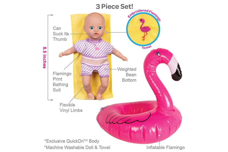 Adora: Splashtime Baby Tot - Fun Flamingo