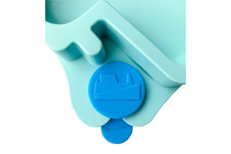 Constructive Baby: Truck Suction Plate and Cutlery - Teal