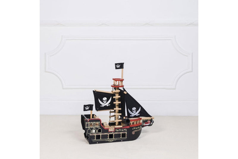 Le Toy Van 50cm Barbarossa Pirate Ship Wooden Fun Play Toy Kids Children 3y+