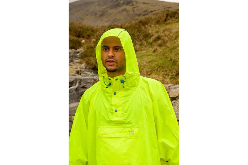 Mac In A Sac Packable Unisex Adults Poncho Waterproof Cape One Size Neon Yellow