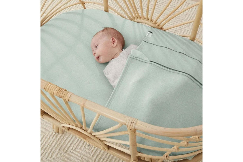 Ergopouch Organic Cotton Breathable Baby Crib Cot Tuck Sheet 0.2 1.0 TOG Sage