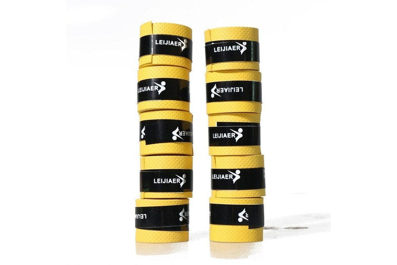 10Pcs Lot Tennis Racket Grip Tape Yellow Tennis Racket Grips