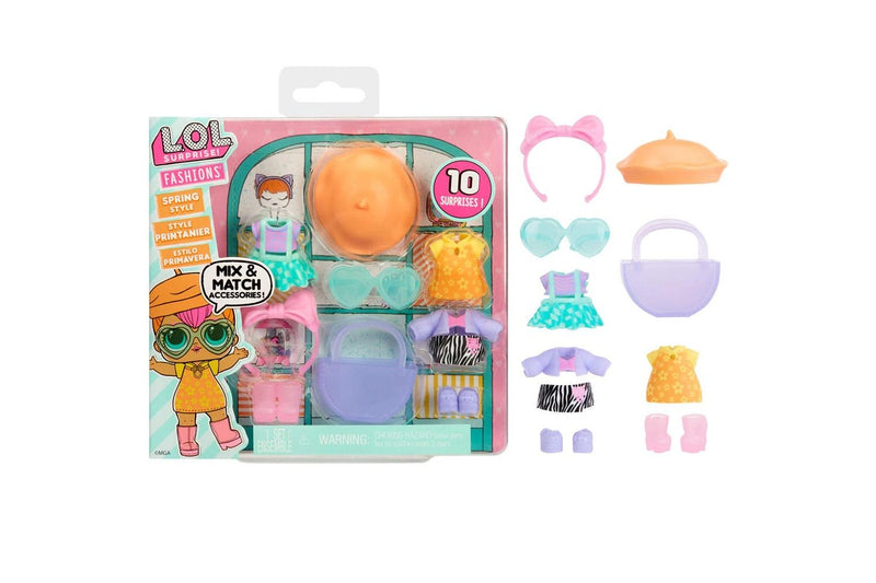 L.O.L. Surprise! Fashion Kids Toy Doll Dress Up Styling Pack Spring Style 4+