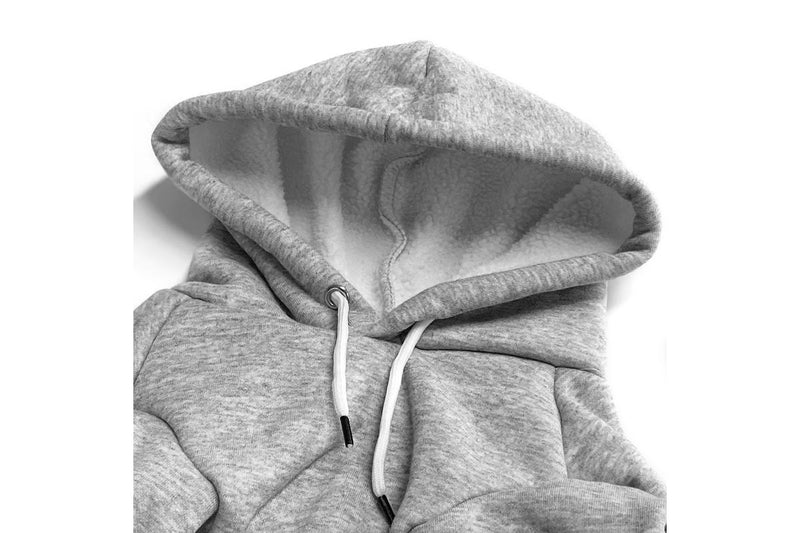 PETSWOL Dog Hoodie with Pocket - Grey, Small