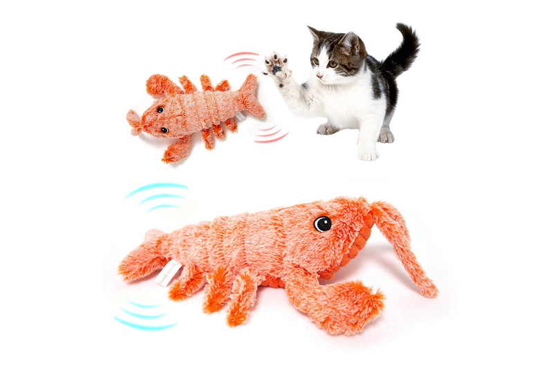 Usb Rechargeable Funny Jumping Lobster Cat Toy Cat Toys