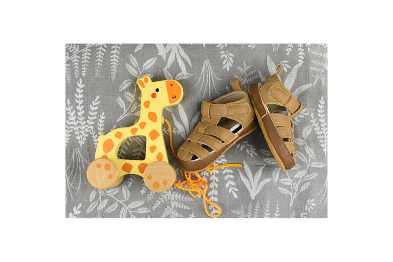 Tooky Toy My Forest Friends Wooden Pull Along Giraffe Kids Educational Play 18m+