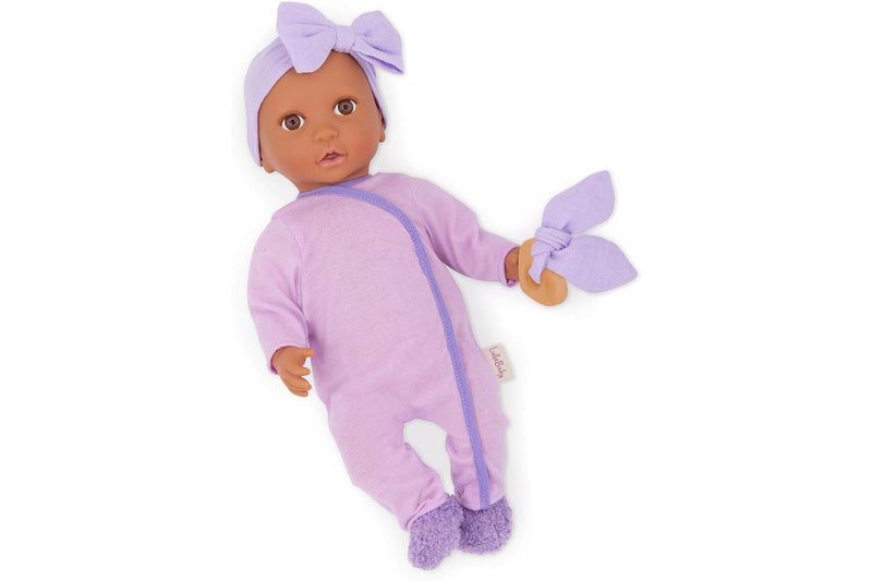 LullaBaby: 14" Outfit - Purple Onesie with Slippers