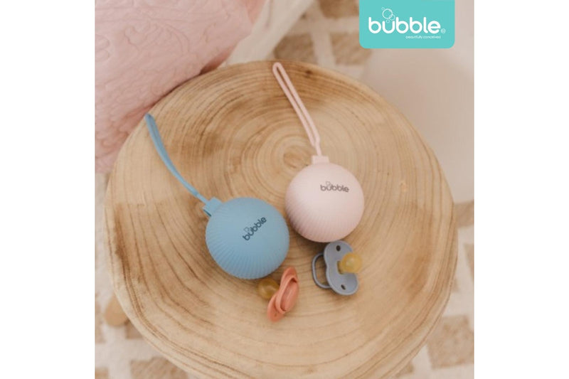 Bubble: Silicone Pacifier Holder - Pink