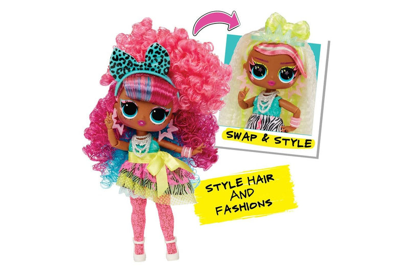 L.O.L. Surprise! Tweens Surprise Swap Fashion Kids Doll Curls-2-Crimps Cora 4+