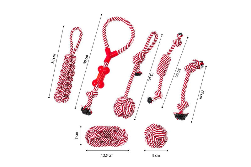 ZOOMIES 7-Piece Heavy Duty Leash Toy Set