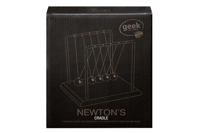 Geek Culture Newton's Cradle Balls Science Toy Home Office Desk Accessory 18cm