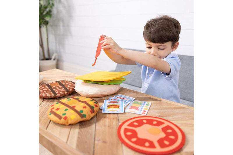 Melissa & Doug Burger Stacking Games Kids Childrens Interactive Play Toy 4+