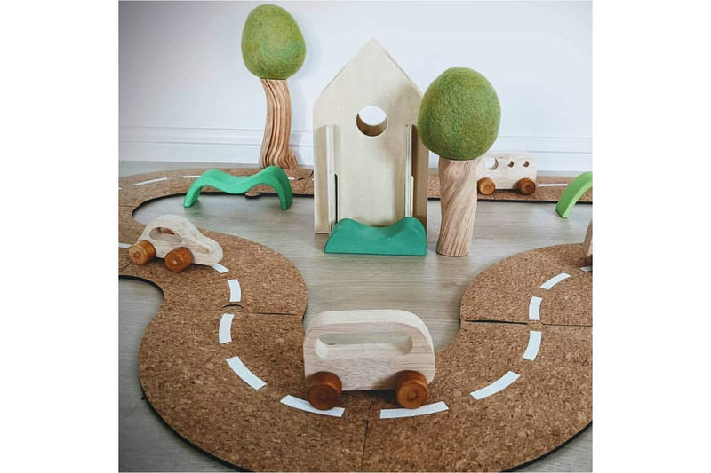 28pc Freckled Farm The Happy Architect Kids Wooden Toy Play Build Natural 2+