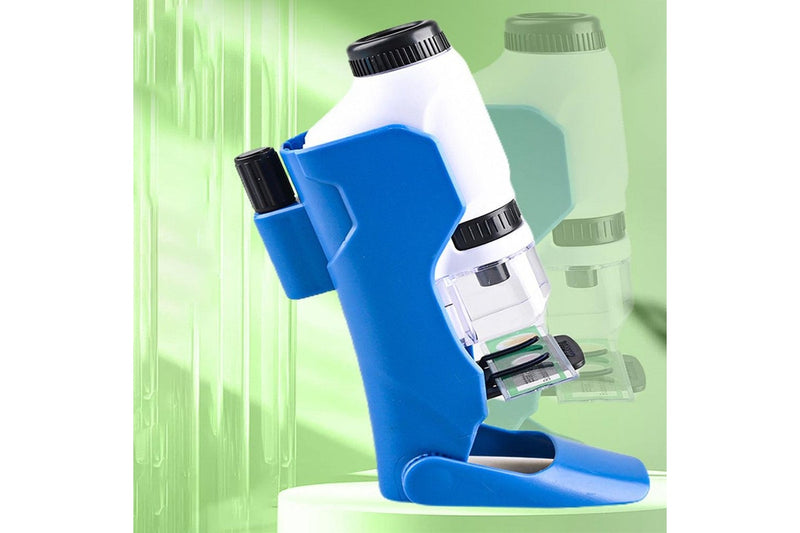 60x-180x Magnifying Pocket Microscope with Stand for Kids Portable Handheld Educational Microscope