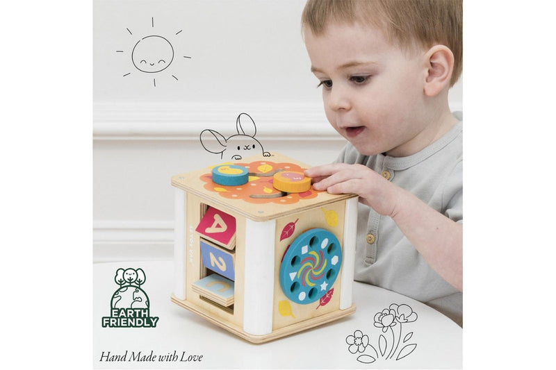 Le Toy Van Petilou Petit Activity Cube Wooden Educational Musical Toy Kids 2y+