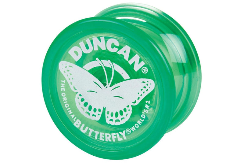 2x Duncan Yo Yo Beginner Kids Children Classic Round Toy 6y+ Butterfly Assorted