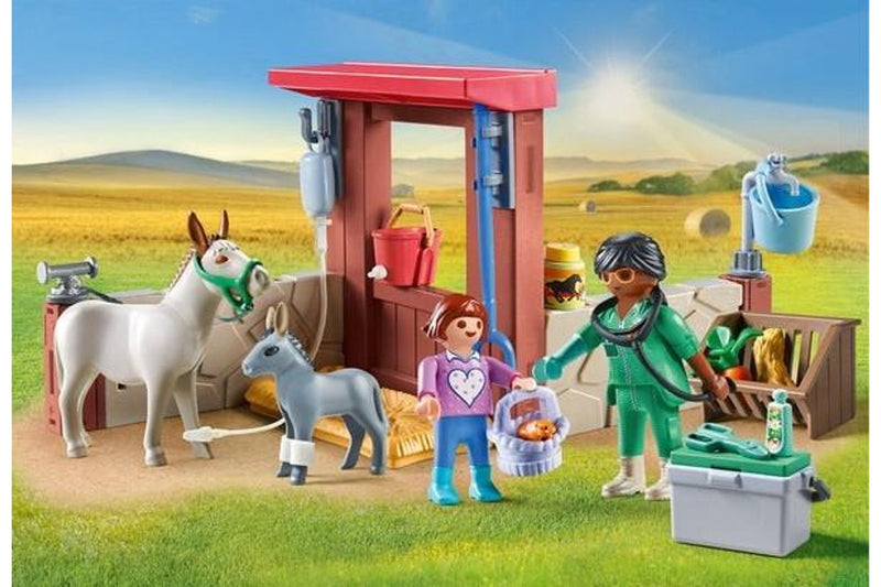 Playmobil: Veterinary Mission with Donkeys (71471)