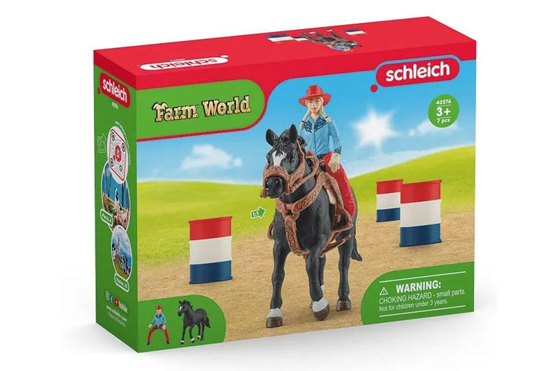 Schleich - Cowgirl Barrel Racing Fun