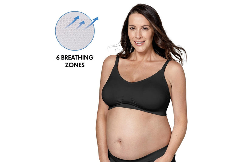 Medela: Keep Cool Ultra Maternity/Nursing Bra - Black (Large)