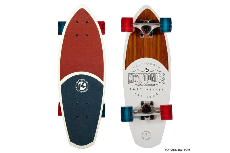 Kryptonics 23-inch Mini Fat Cruiser Board In Liberty Blue