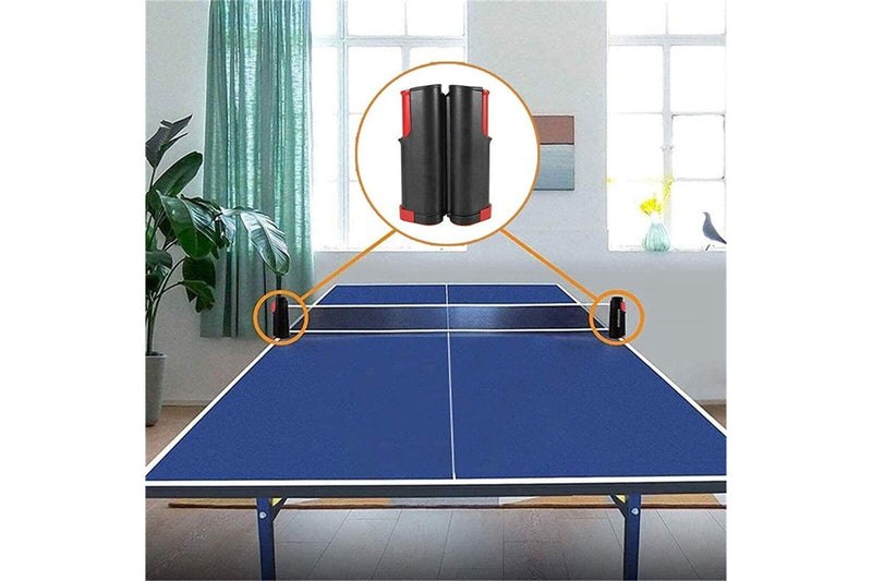 Table Tennis Kit Ping Pong Retractable Net Rack Portable Sports Training Indoor