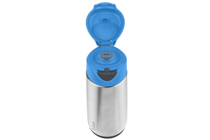 b.box: Insulated Sport Spout Bottle - Blue Slate (500ml)