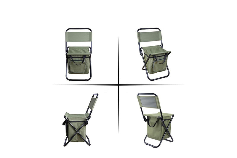 Ape Basics Foldable Camping Fishing Chair - Green