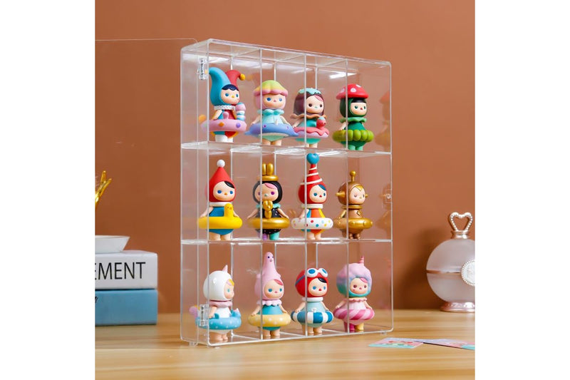 Acrylic Action Figure Display Case (12 Compartments)