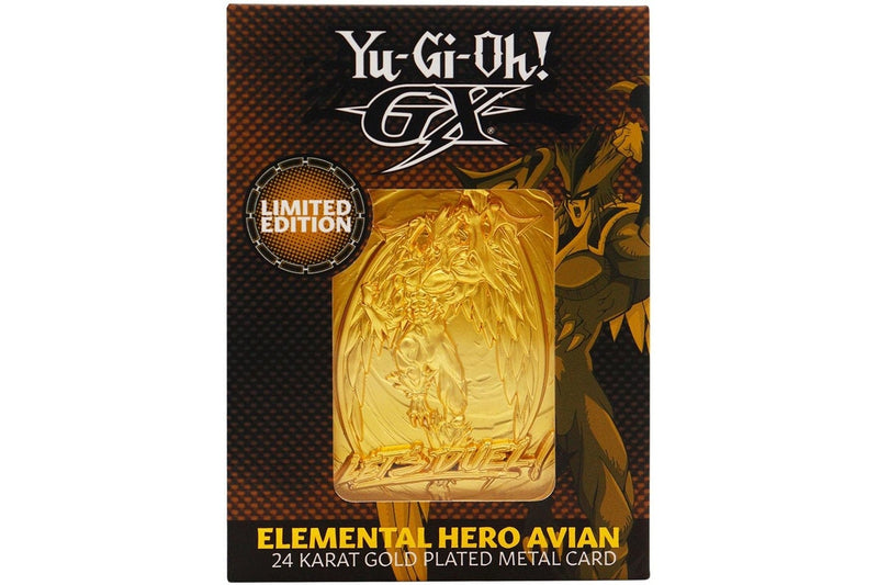 Yu-Gi-Oh! Elemental Hero Avian (24K Gold Plated) - Ingot