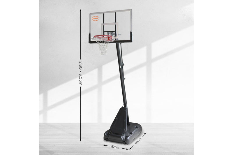 Kahuna Portable Basketball Hoop System 2.3 to 3.05m for Kids & Adults