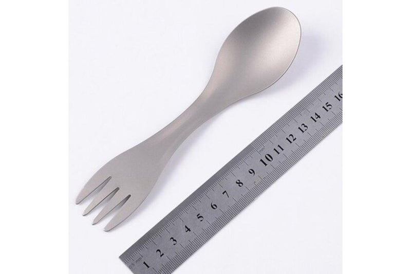 Outdoor Camping Tableware Titanium Fork Spoon Platinum Camping Cooking Utensils