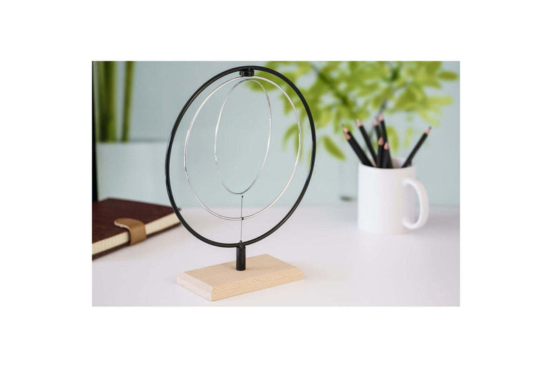 Geek Culture Kinetic Hoop Sculpture Science Toy Home Office Desk Accessory 28cm