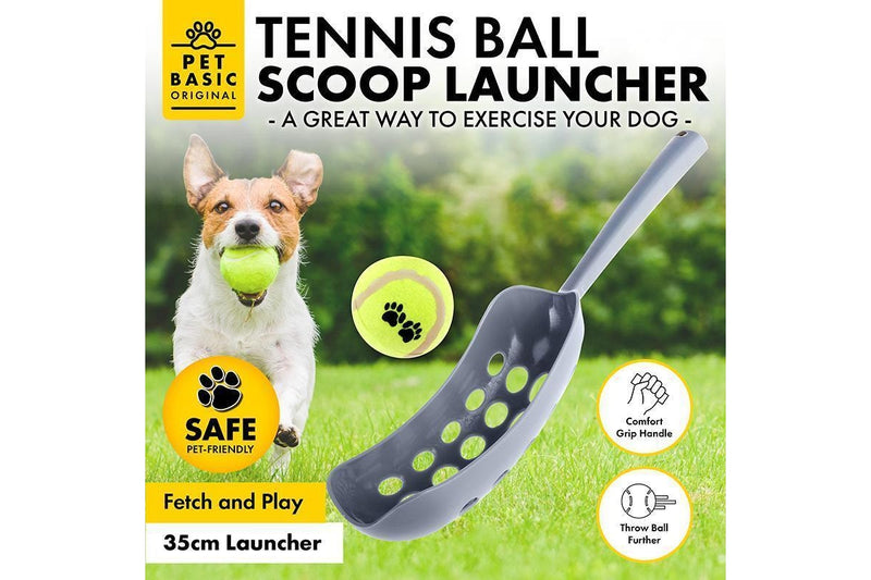 Costcom Pet Dog Puppy Tennis Ball Launcher Chucker Thrower Long + Tennis Ball