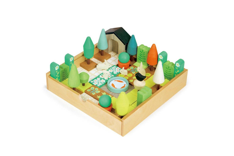 67pc Tender Leaf Toys 30cm Little Garden Designer Wooden Toy Set w Box Kids 3y+