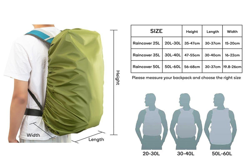 Komodo Raincover 50L (Green)