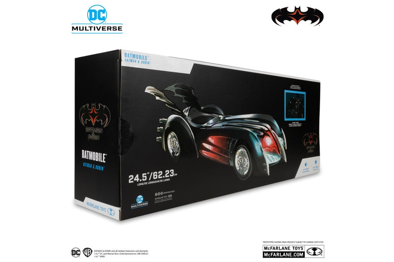 DC Multiverse: Batmobile (Batman & Robin) w/Lights and Sound - 24.5" Vehicle