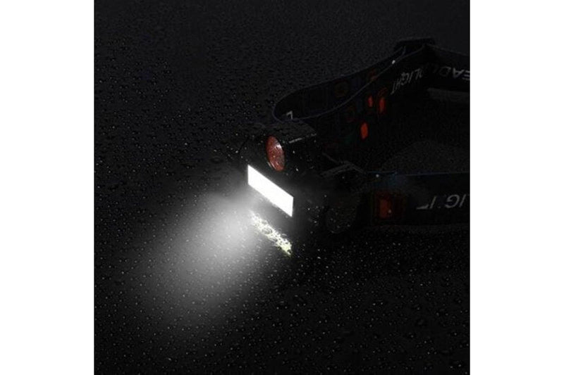 Td101 Usb Led Magnetic Fishing Headlight Black Head Torches