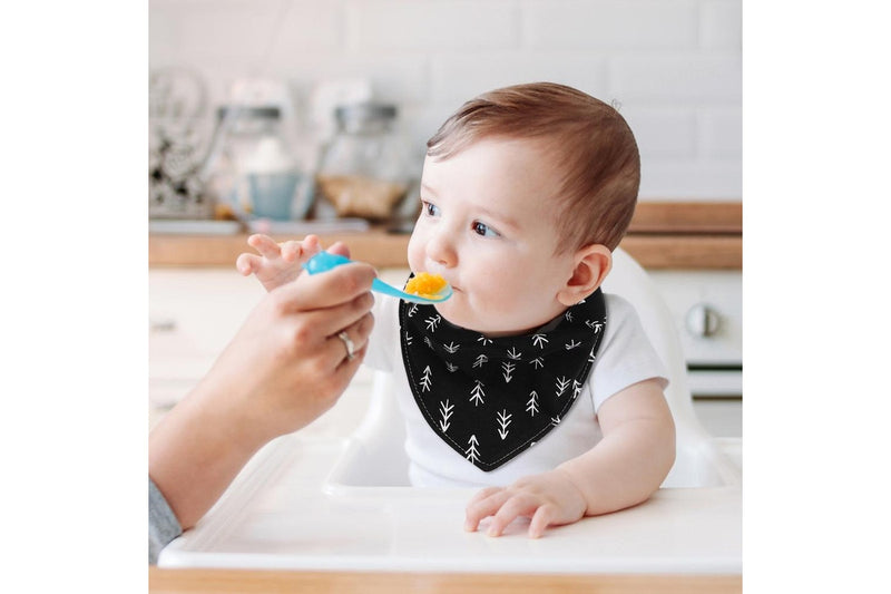 8pc The Peanutshell Cotton Bandana Feeding Teething Baby Adjustable Bib Set