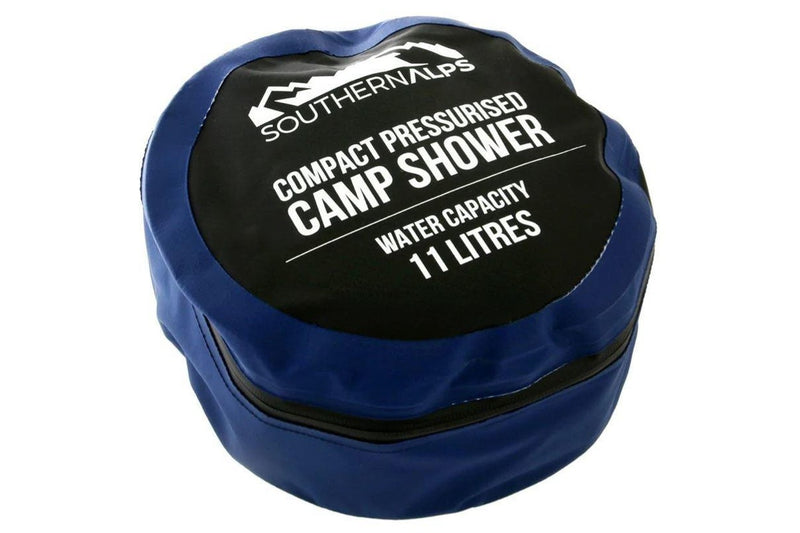 Southern Alps Compact Pressurised Camp Shower with Foot Pump