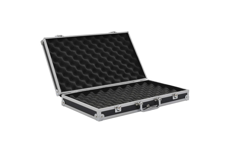 Gun Case Aluminium ABS Black vidaXL