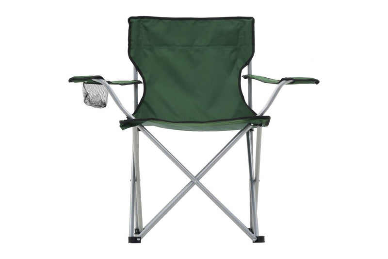 Camping Table and Chair Set 3 Pieces Green vidaXL