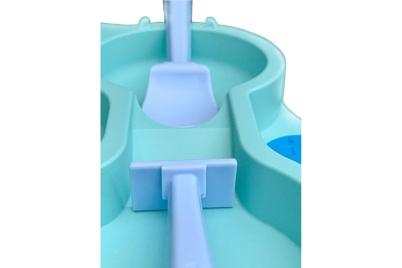 Constructive Baby: Truck Suction Plate and Cutlery - Teal