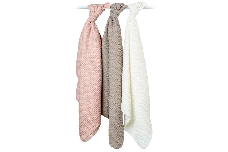 Lulujo: Waffle Blanket - Ballet Slipper