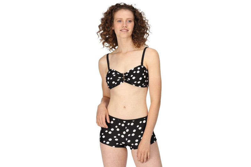 Regatta Womens/Ladies Aceana III Polka Dot Bikini Top (Black/White) (12 UK)