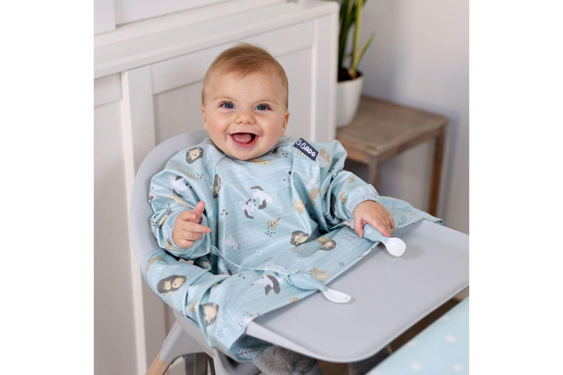 Bibado: Highchair Coverall Bib with Long Sleeves - Arctic Adventures