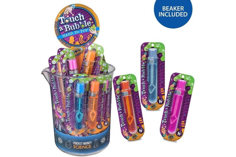 6x Heebie Jeebies Pocket Money Science Touch Bubbles Experiment Toy Assorted 3+