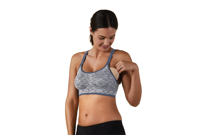 Bravado: Body Silk Seamless Rhythm Nursing Bra - Moonriver Space Dye (Small)